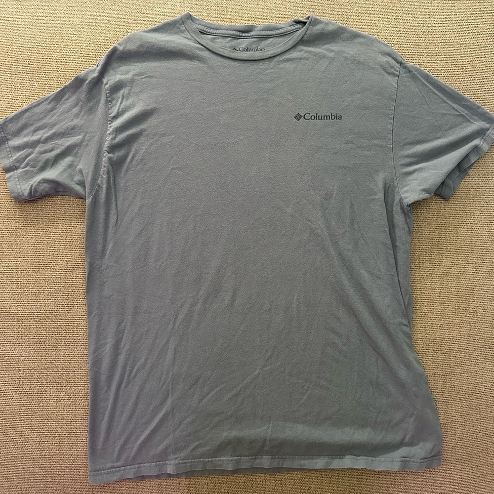 Columbia Blue Gray Short Sleeve Tee